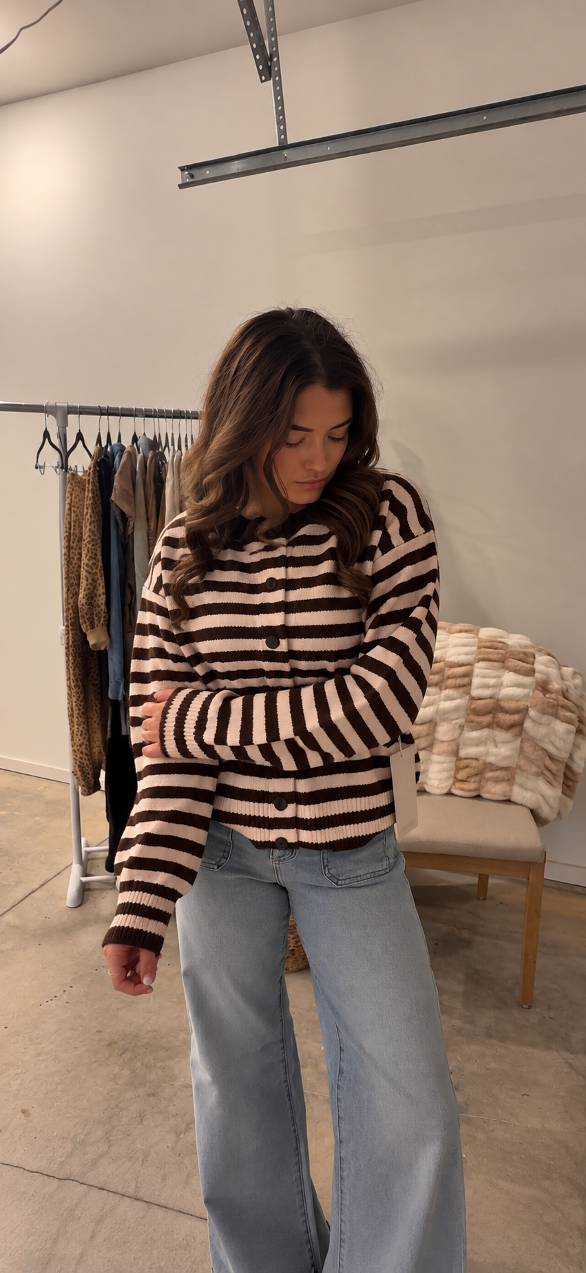 The Weekend Stripe Cardigan