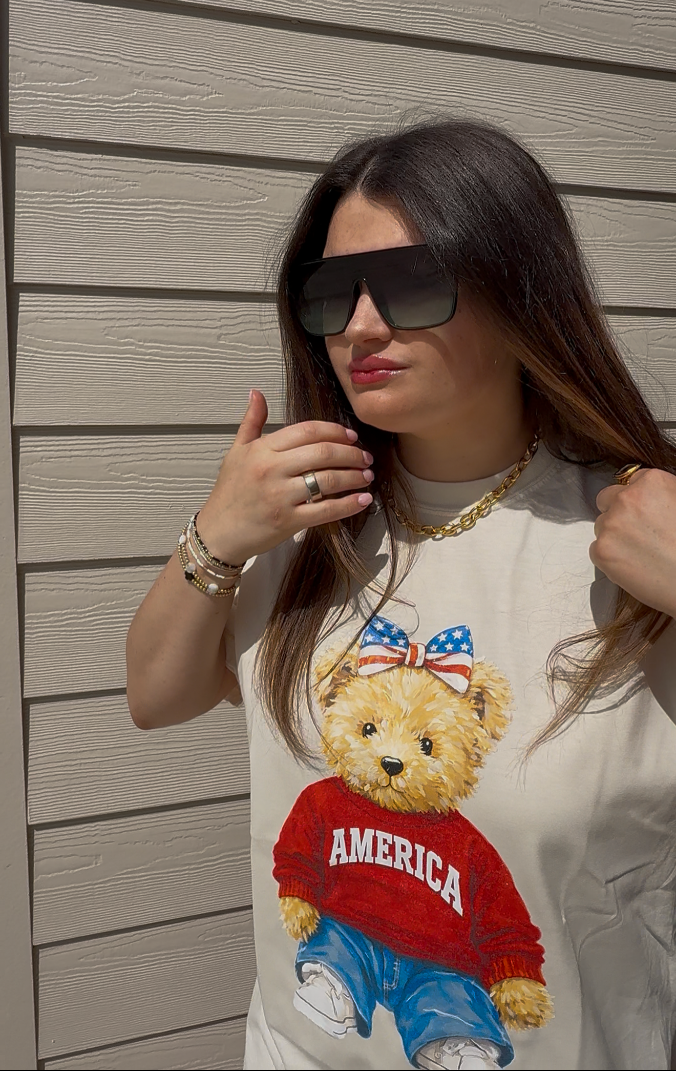 USA Teddy Bear Tee