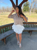 Soft Button Knit Top