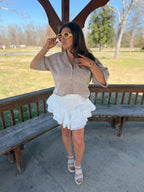 Soft Button Knit Top