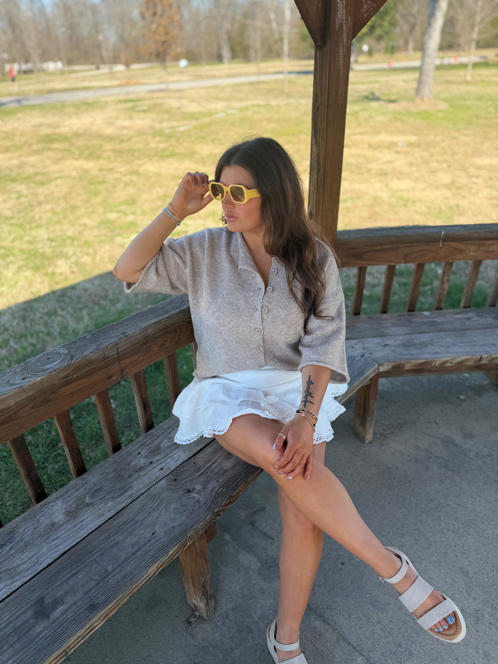 Soft Button Knit Top