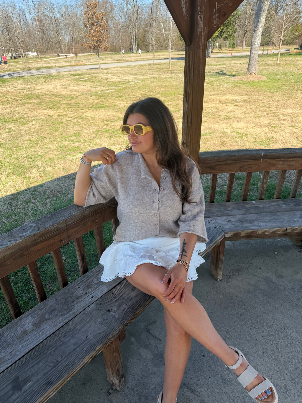 Soft Button Knit Top