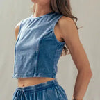 Mineral Wash Wide Leg Lounge Set